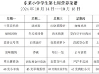 每周菜谱（2024年10月14日---10月18日）