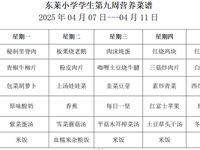 每周菜谱（2025年4月7日---2025年4月11日）