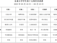 每周菜谱（2025年5月19日---2025年5月23日）