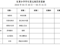 每周菜谱（2026年03月30日---2026年3月31日）